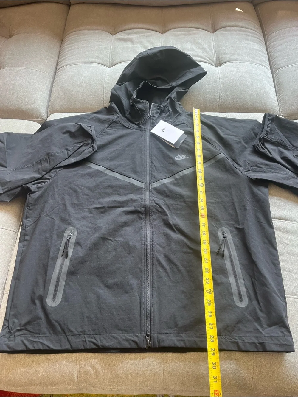 NWT $130 Nike Tech Men's Full-Zip Woven Jacket Lightweight Black XL